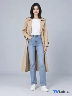 单手插兜姿势生成的电商模特示例图