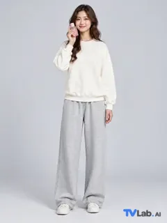 举商品贴脸侧姿势生成的电商模特示例图