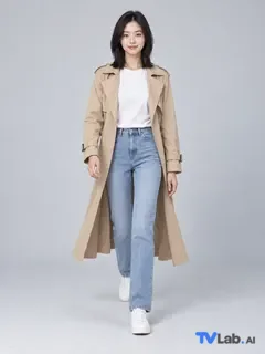 迈步走来姿势生成的电商模特示例图