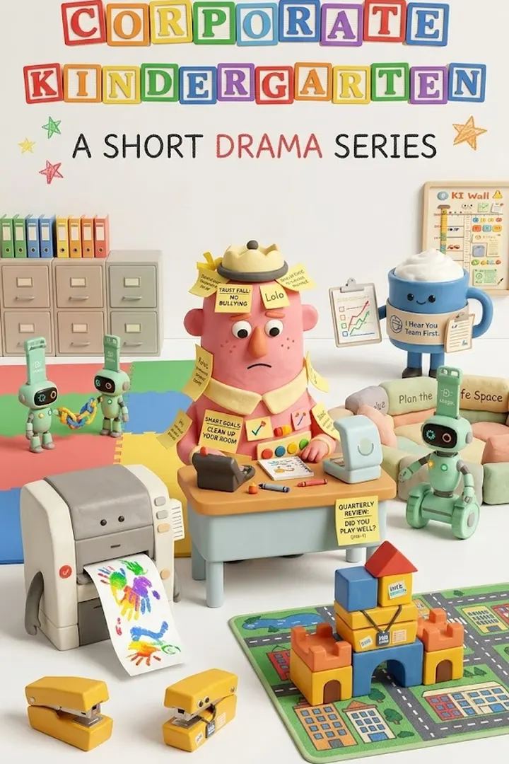企业幼儿园短剧海报